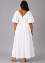 Robe blanche AURORE - dos