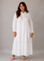 Robe blanche Joyce - face