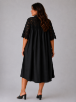 Robe midi noire Bali - dos