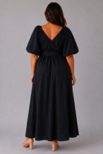 Robe noire AURORE - dos