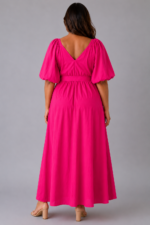 Robe rose AURORE - dos