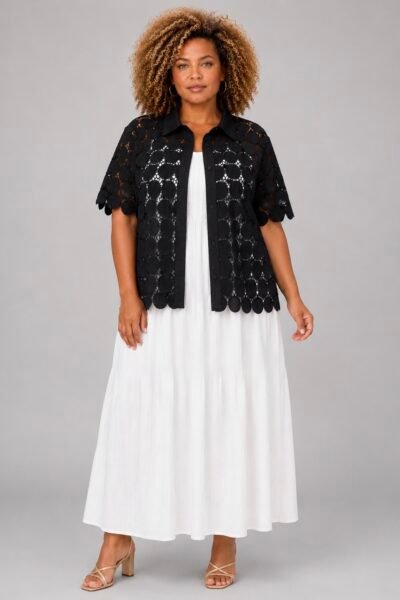 Blouse chemisier noire - TESSA