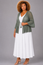 Gilet dentelle vert - MALAGA
