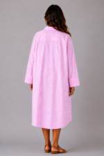 Robe à rayure rose - MARINA