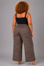 Pantalon gaze de coton léopard - ANASTASIA