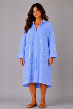 Robe à rayure bleu - MARINA