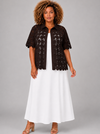 Blouse chemisier choco - TESSA