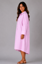 Robe à rayure rose - MARINA