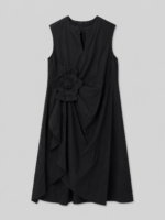 Robe coton fleur noir - IRIS