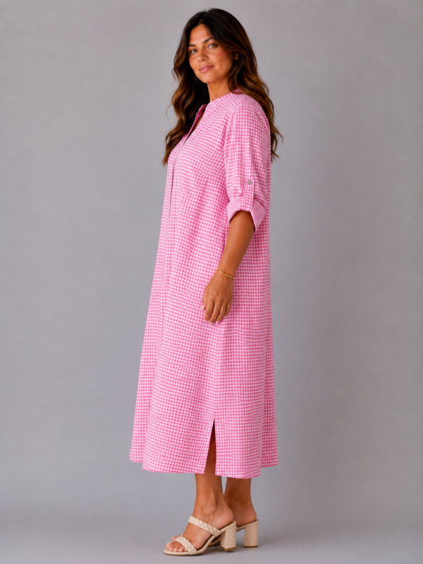 Robe vichy rose - ALIX