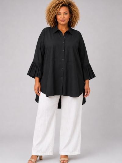 Chemise volantée coton - ISIS