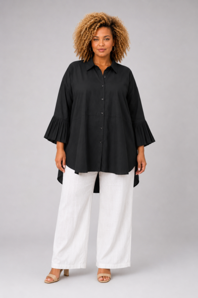 Chemise volantée coton - ISIS