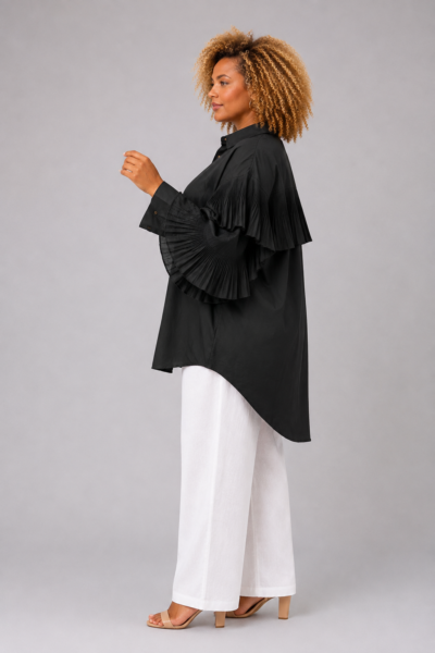 Chemise volantée coton - ISIS