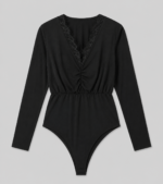 Body col V en dentelle - CÉLINE