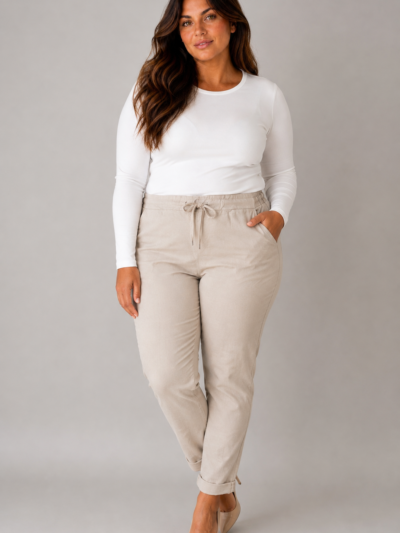 Pantalon beige - MAGIQUE