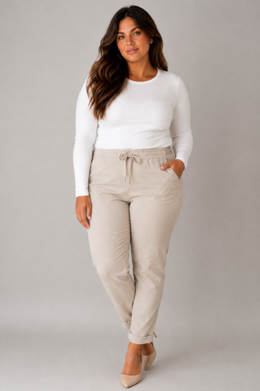 Pantalon beige - MAGIQUE
