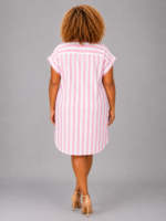 Robe chemise cœur rose - AÏDA