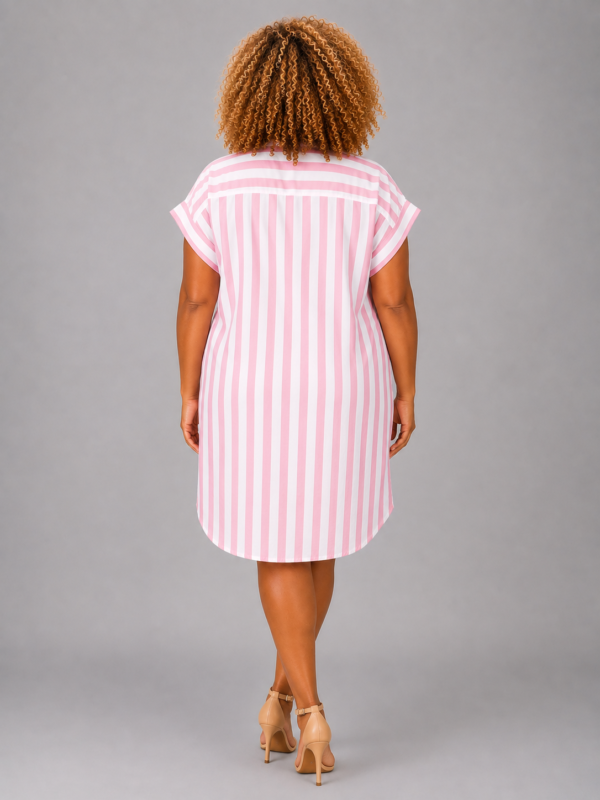 Robe chemise cœur rose - AÏDA