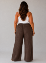 Pantalon gaze de coton choco - ALMA