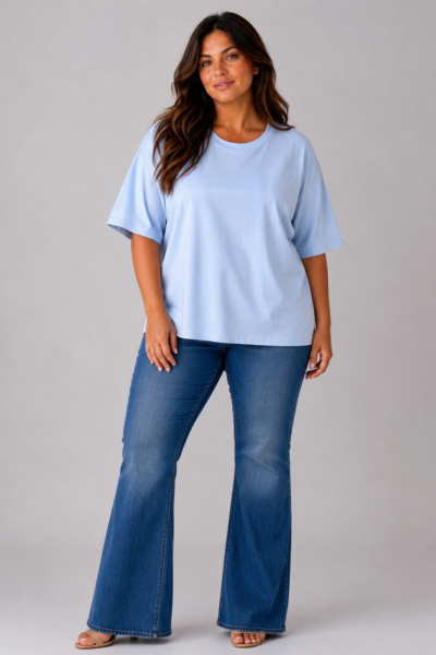 T-shirt bleu ciel - SACHA